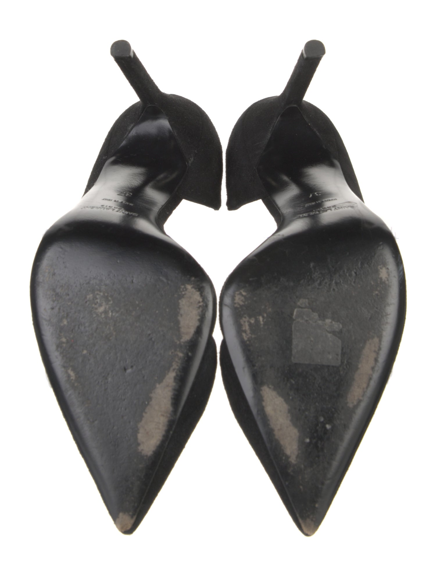 Saint Laurent Suede D'Orsay Pumps